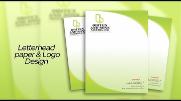 HOW TO DESIGN  A  LETTERHEAD PAPER AND A LOGO IN COREL DRAW 2021 || CorelDraw Tutorial