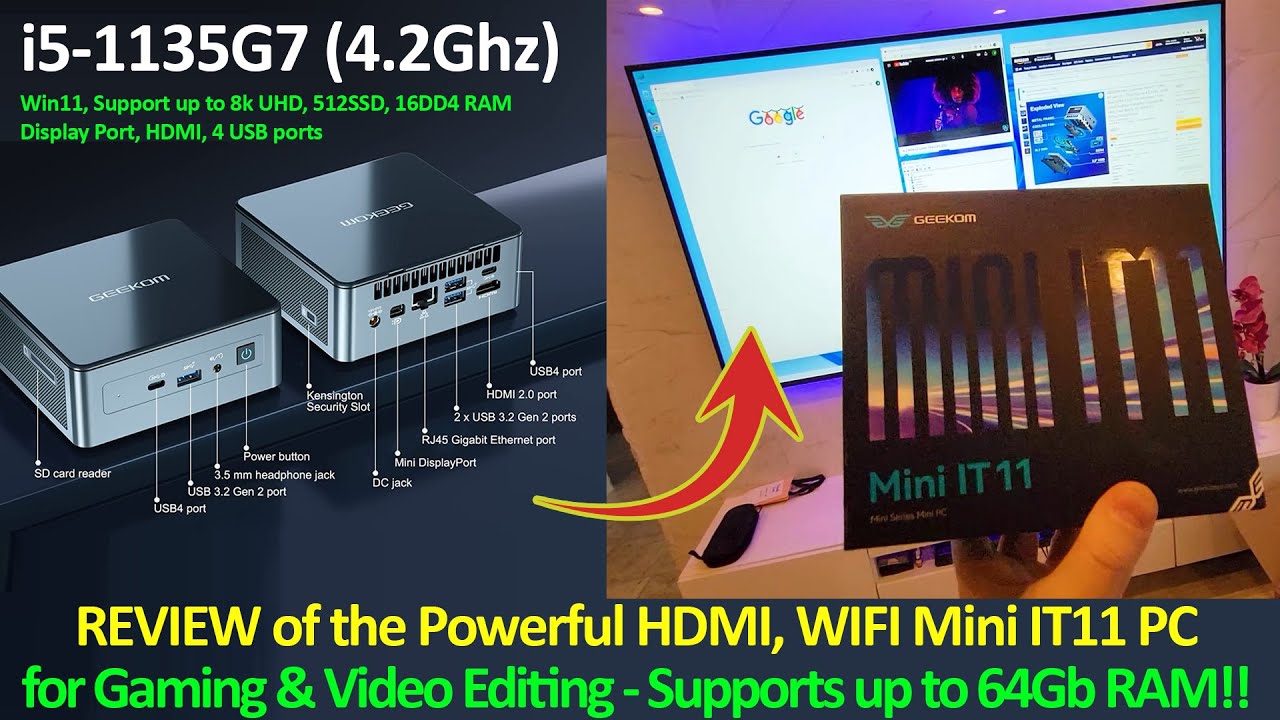 Full GEEKOM Mini It11 Computer Review Up to 2 TBSSD 64RAM Best Mini