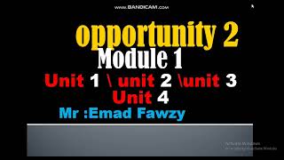 Opportunity 2 Module 1