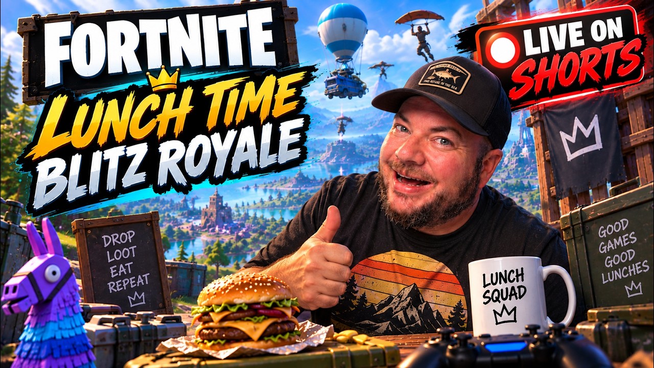 🔴LIVE on Shorts - Fortnite Lunch Blitz! Unvaulted Snacks