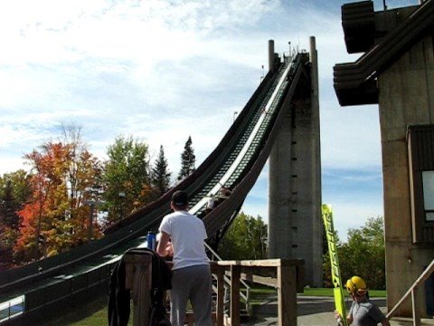 Lake Placid Ski Jump Practice - Sara 14 yrs old