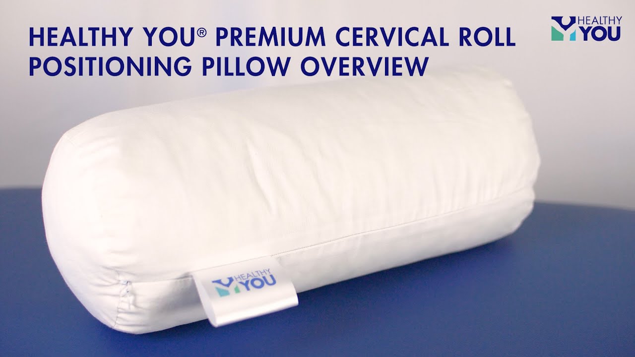 Healthy You® Jackson Cervical Roll Positioning Pillow Shredded Foam