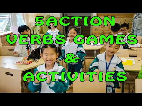 ईएसएल किड्स के लिए 5 एक्शन वर्ब्स गेम्स और गतिविधियां [प्राथमिक स्कूल+किंडरगार्टन]