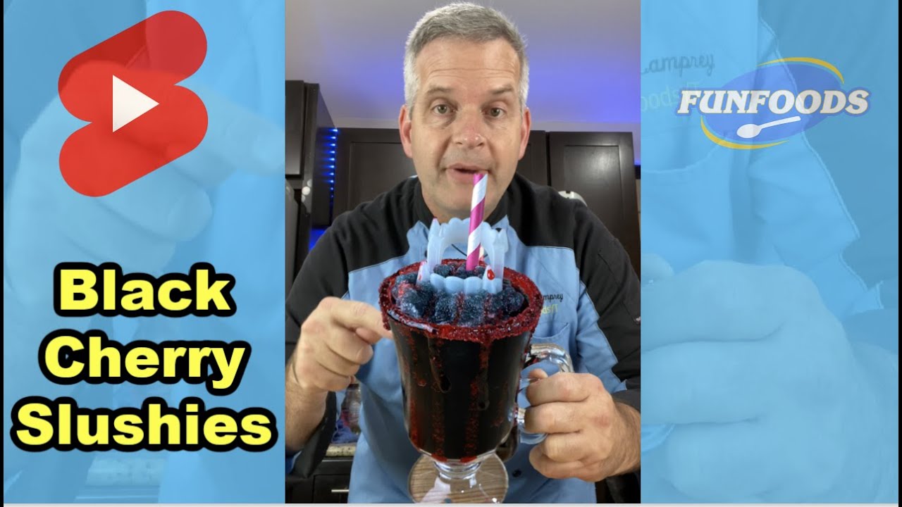 Black Cherry Halloween Slushies #shorts