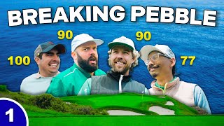 Golfers of Different Skill Levels VS Pebble Beach | BREAKING PEBBLE Pt. 1 by Random Golf Club 293,693 views 8 months ago 53 minutes