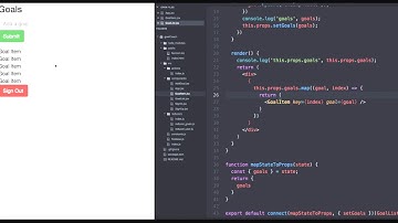 React Js Tutorials - Mapping the Goals List | React with Redux | React Js Tutorials for Beginners