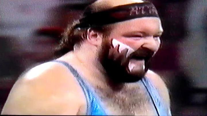 Wrestling: Shark (Big John Tenta) vs Vern Henderson