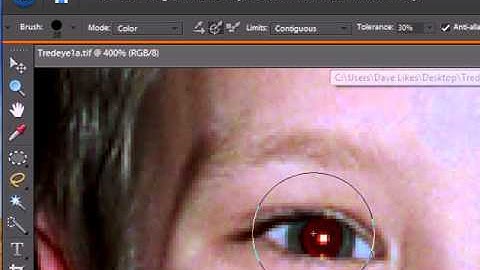 Remove Red Eye using Photoshop Elements 6.0