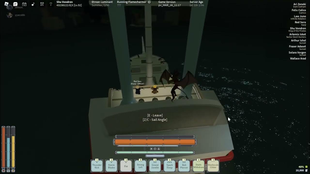 BOAT FLING Deepwoken YouTube