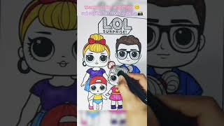 LOL surprise doll coloring | coloring pages | kids coloring | toy | lol doll | family