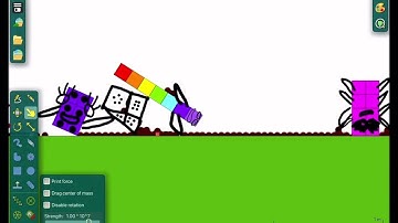 Numberblocks random adventure in Algodoo part1