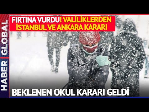 İstanbul ve Ankara'da Kar Alarmı! Okullar Tatil mi? Vali'den Flaş Uyarı!