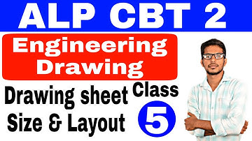 ALP CBT 2 Engineering Drawing instruments Drawing sheet size layout complete detail, iti diploma