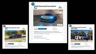 2026 C8 Corvette E-Ray is the #1 luxury Sport Car!