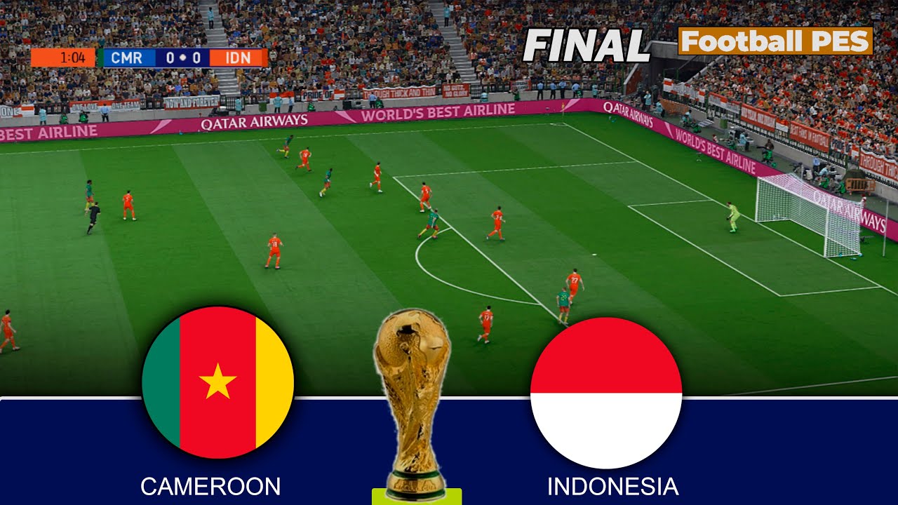 Cameroon vs Indonesia - FINAL FIFA World Cup 2026 USA | Cameroun vs Indonésie | Full Match  | PES 21
