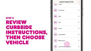 How to Order for Curbside Pickup via the Dunkin' App