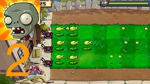 Plants vs Zombies - Gameplay Walkthrough Part 2 - Tutorial (iOS, Android)