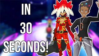 every pokemon gym leader in 30 seconds! (gen 6-7)