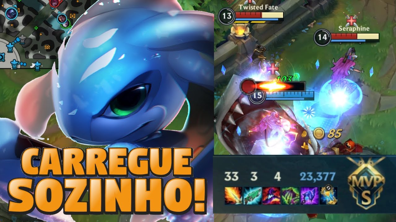 GUIA COMPLETO DE COMO JOGAR DE FIZZ! DESTRUA O JOGO SOZINHO! - LOL WILD RIFT GAMEPLAY