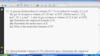 SPM Chemistry Empirical Formula Worksheet 4 Solution #6