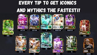 FASTEST WAY TO GET GREAT PLAYERS! Iconic and Mythic Tips! Madden Mobile 24 Guide To Best Players!