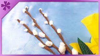 Today i will show you fast and easy way to make catkins made from
tissue paper. --- needed items: white paper, brown paper strip, floral
wire o...