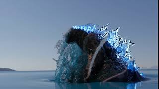 Godzilla Rising up From the Depths