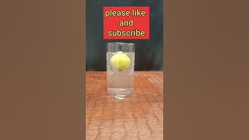 science experiment 10; #short #shorts ; salt water and lamon experiment; density experiment