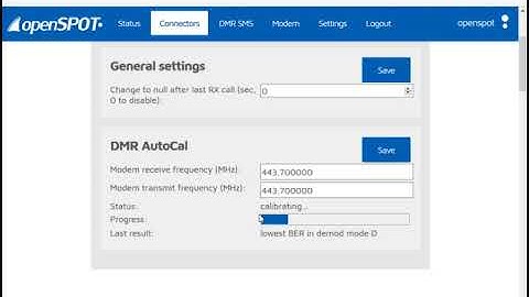 SharkRF Openspot DMR AutoCal Demo -  K7CET