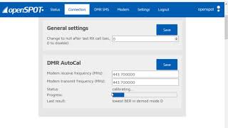 SharkRF Openspot DMR AutoCal Demo -  K7CET
