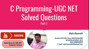 C Programming UGC NET Solved Questions
