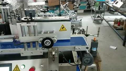 Tabletop automatic round bottle labeling machine, desktop label applicator for vials/cans/jars