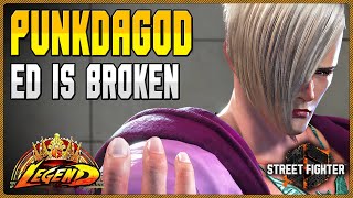 Street Fighter 6 🔥 PunkdaGod Legend Rank (ED) Broken Gameplay 🔥 SF6 Rank Matches 🔥