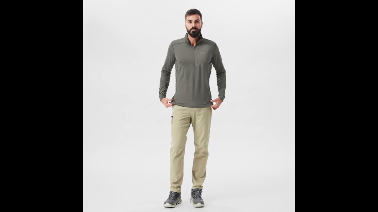 Preview of Arc'teryx Rho LT Zip-Neck Base Layer Top - Men's Video