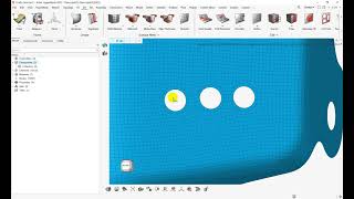 HyperMesh 2023: Change mesh hole radius and replicate multiple holes to other position