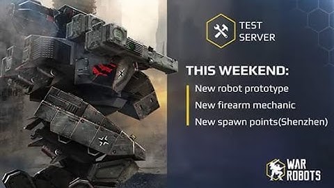 New Medium Dash Robot Prototype & Machine Guns Acceleration (Android Test Server (2.6.2) -War Robots