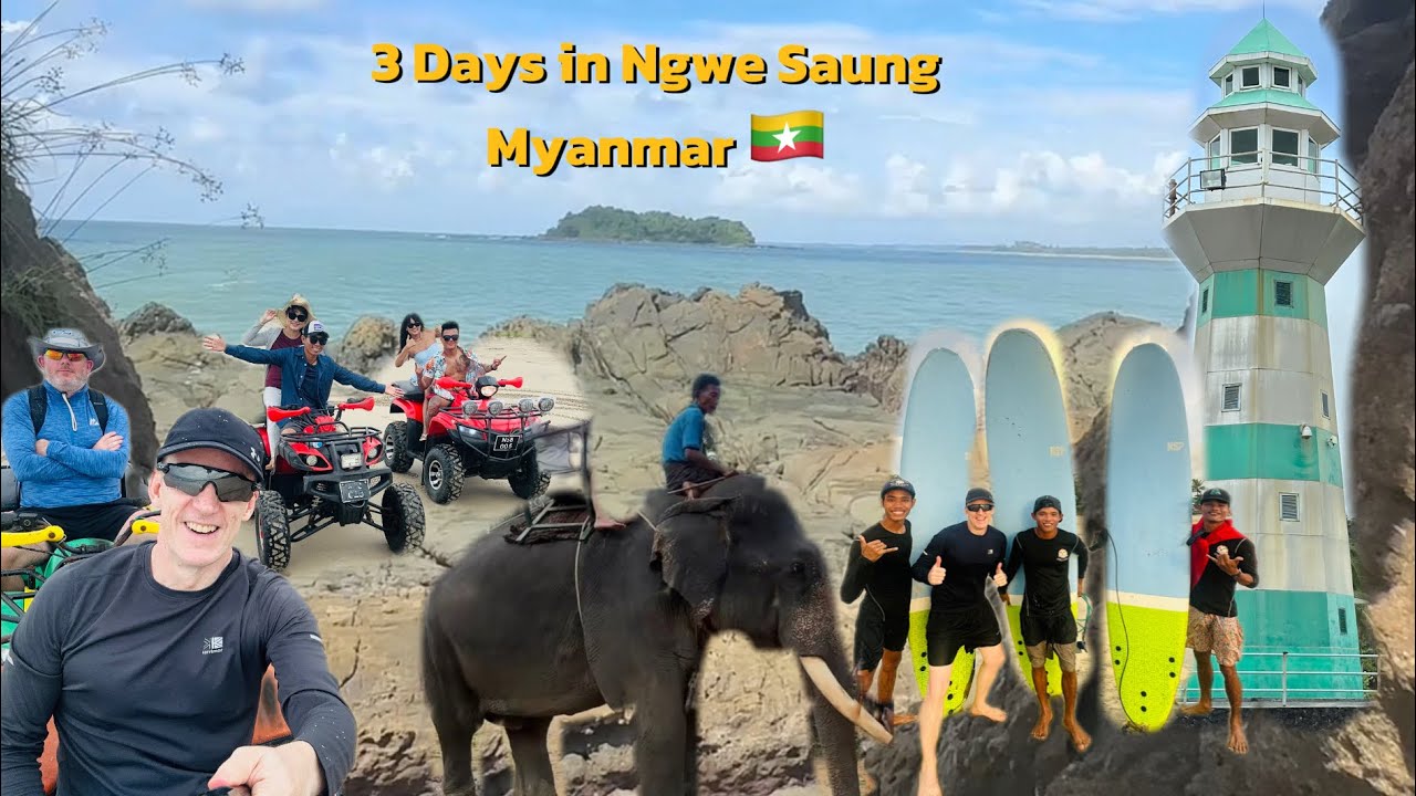 3 DAYS in NGWE SAUNG - elephant camp, hiking, quad bikes, surfing. So much more to do than you think