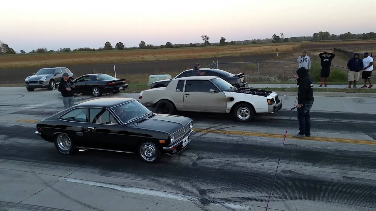Rotary powered Datsun 1200 vs 5.3 Turbo Regal