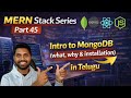Database &amp; MongoDB Explained in Telugu | SQL vs NoSQL | MongoDB Installation | MERN Stack Series