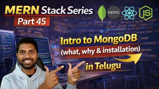 Database & MongoDB Explained in Telugu | SQL vs NoSQL | MongoDB Installation | MERN Stack Series