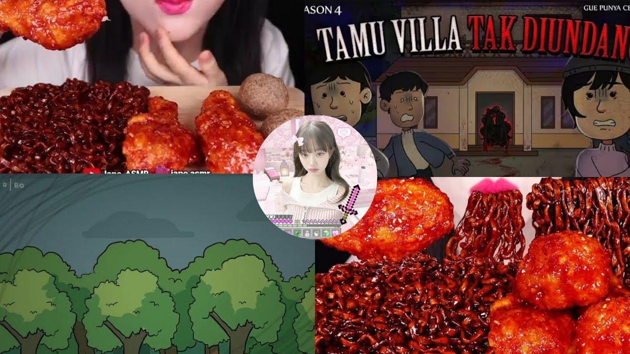 [TAMU VILLA TAK DIUNDANG👻😨]GUE PUNYA CERITA X MUKBANG ASMR