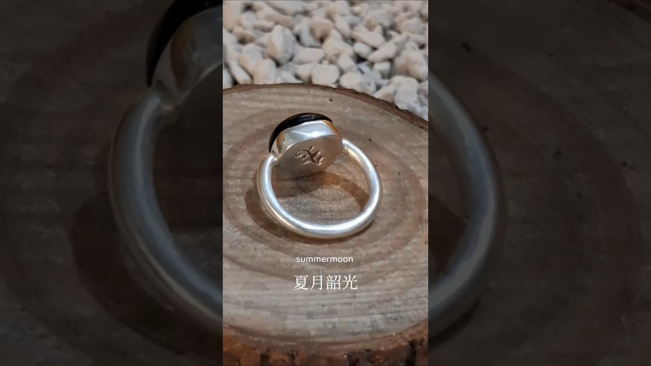 金工創作過程 Fine Silver Smoky quartz leaf Ring Minimalist Style Handmade Bezel Setting 包鑲 making process 縮圖