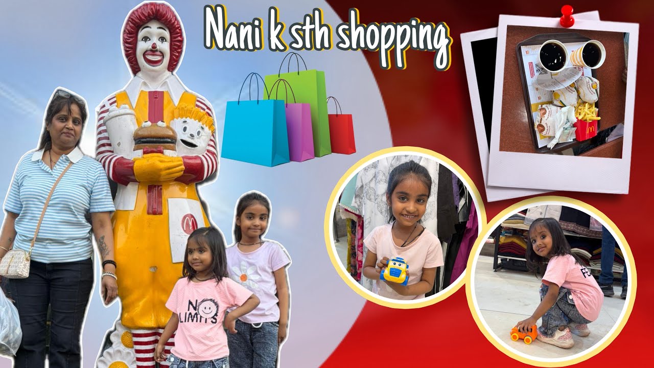 Nani ke saat shopping ♥️♥️thank you nani ♥️♥️