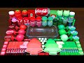 GREEN vs RED ! Making Slime With BOTTLE, Mixing Makeup, Clay and More into Slime Satisfying #926