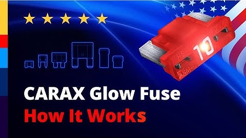Smart FUSES with led indicator Glow when it Blown. Fast identification. CARAX Fuse