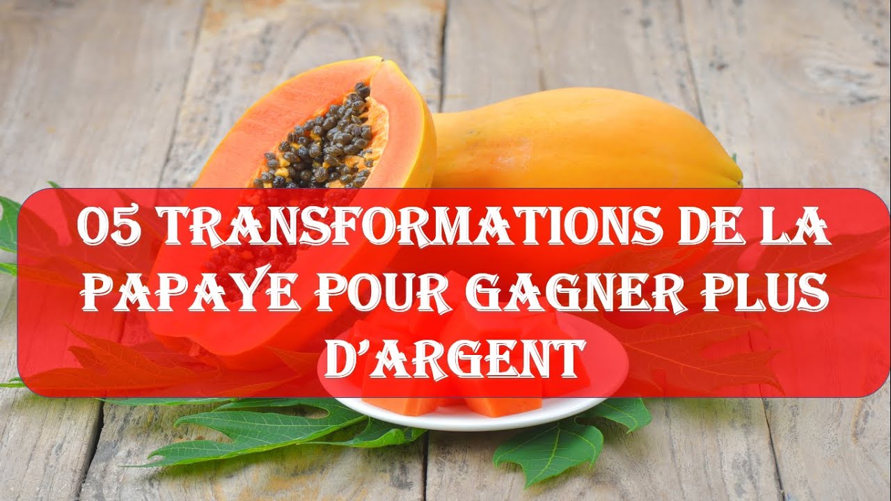 Voici 05 idees de transformations  avec la papaye