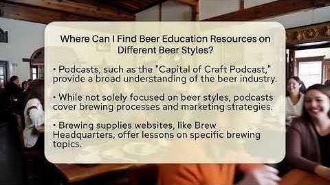 Where Can I Find Beer Education Resources on Different Beer Styles? | The Pint Guy