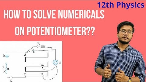 How to solve numericals on potentiometer