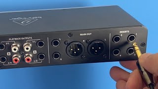How to Use the Inserts Connections on the Behringer Uphoria UMC404HD Interface