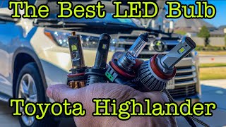 (Update)* Toyota Highlander H11 LED headlight bulb (2019,2018,2017,2016,2015,2014) Toyota Kluger